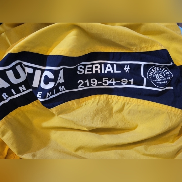 Vintage 90's Nautica Yellow Sailing Pullover Jacket sz L - Picture 12 of 12